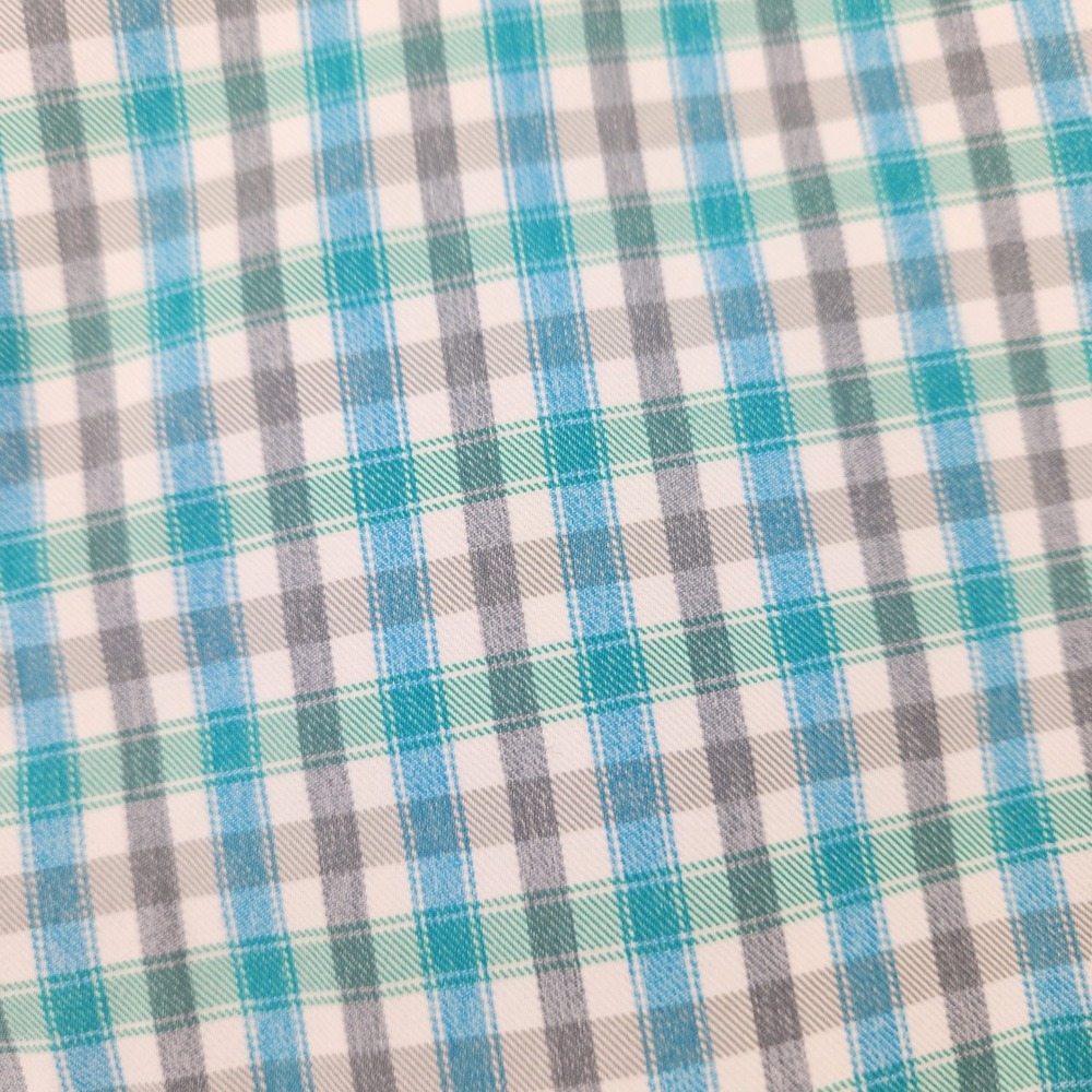 Tommy Bahama Mens Plaid Golf Shorts Teal Blue Grey Size 38 Gripper Waistband - Picture 2 of 7